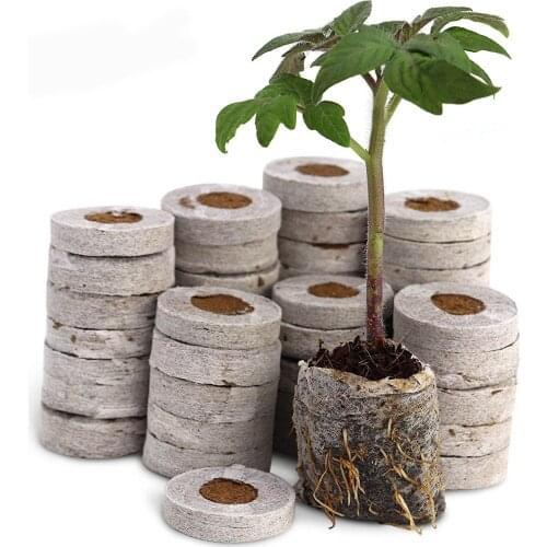 30mm Jiffy Peat Pellets Seeding Soil Block In Nursery Pots Seed Starting Plugs Professional Home Garden Tools