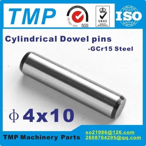 50 pieces/Lot 4x10mm Locating Pins/Dowel pins/Cylindrical position pins For Mechanical Uses-TLANMP Material:Steel GCr15