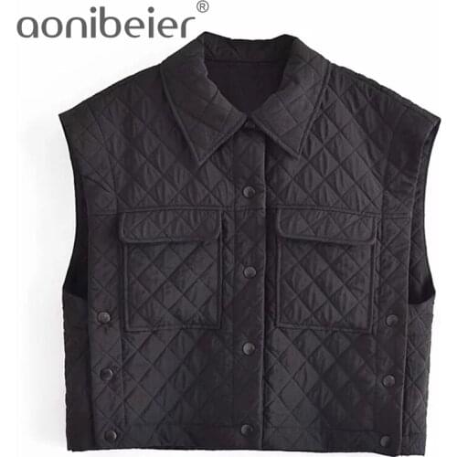 Женские стеганые жилеты Aonibeier China At AliExpress