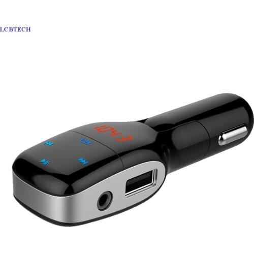 Car FM Transmitters Wireless Dual USB Aux Modulator Bluetooth Handsfree Car Kit Car Audio MP3 Player With Car Charger