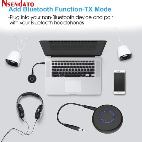 Bluetooth 5.0 audio Transmitter 3.5mm Jack Music Wireless Music adaptador Bluetooth 5.0 Transmitter adapter For TV PC MP3/4
