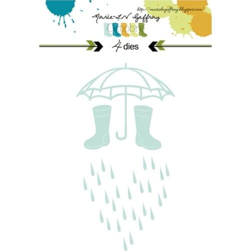 CH New Arrival 2020 Umbrella rain boots Metal Cutting Dies For Scrapbooking DIY Cards Stencil Paper Craft Handmade Album