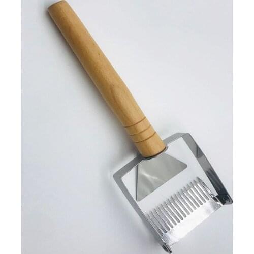 1pcs Beekeeping Tools Needle Honey Knife Sparse Shovel Cutter Bee Shovel Comb Uncapping Fork Wooden Handle Honey Scraper