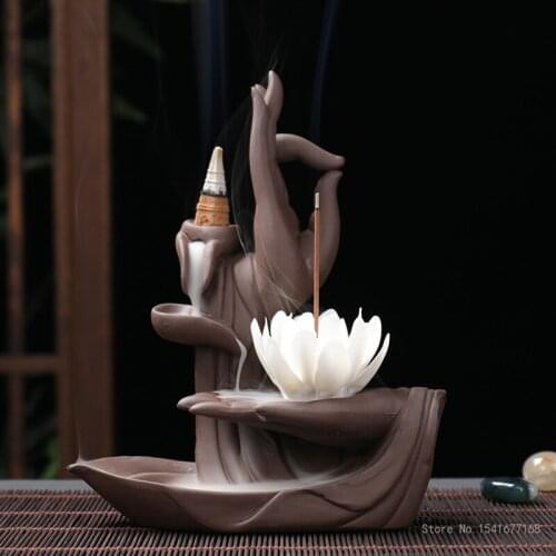 Backflow incense burner Zen bergamot sandalwood incense burner home indoor antique incense burner large incense road decoration