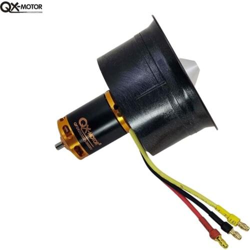 1PCS QX-MOTOR Drone Kit 64mm EDF Set 2822 3800KV Brushless Motor With 12 Blades Ducted Fan for RC Airplane Model Parts