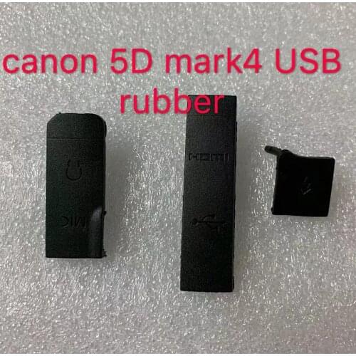 New for Canon 5D4 USB leather USB side cover port leather set of three