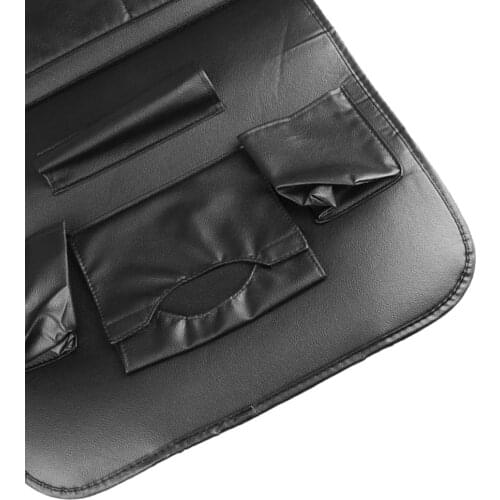 Car Backseat Organizer w/ Foldable Tray Multi Pocket Travel Accessories