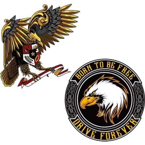 Three Ratels QC538 Personalized art animal stickers Eagle Auto Moto Vinyle Stickers Race Huile Car Accessories wall sticker art