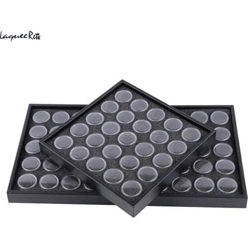 25/50 Storage Bottle Plastic Empty Box Case Pot 4 Nail Art Rhinestone Bead Gems