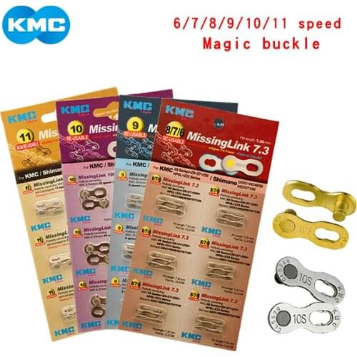 6 pairs KMC mountain Bicycle Chain buckle quick release buckle 678 9 10 11 Speed chain magic quick release buckle cycling Parts