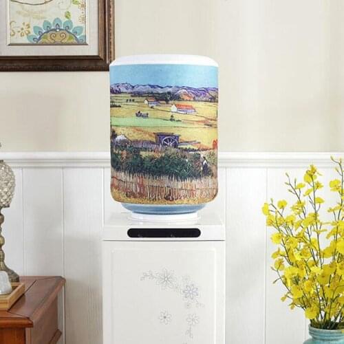 Water Barrel Dust Proof Cover Cloth Art Drinking Fountains Barrels Water Dispenser Dust Cover Household Merchandises Protector