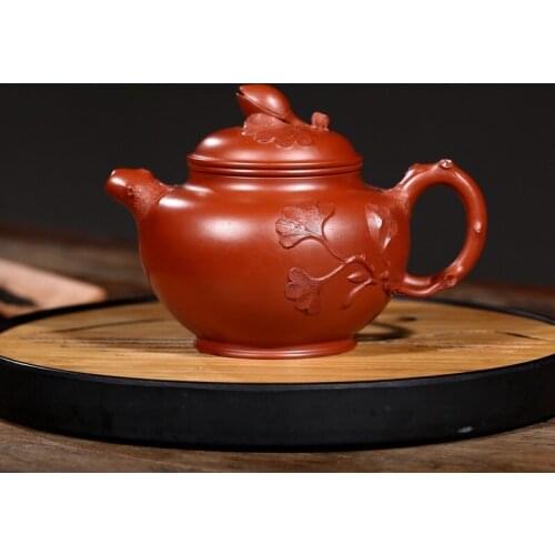 Recommended yixing famous Wang Fangquan manual teapot undressed ore mud dahongpao tea zhu pistachios pot of gifts