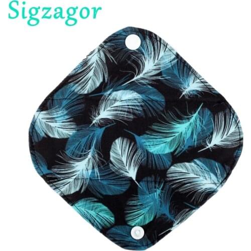 [Sigzagor] 1 Extra Small XS Panty Liner 7inch Reusable Washable Bamboo CHARCOAL Menstrual Sanitary Mama Cloth Pad,28 Designs