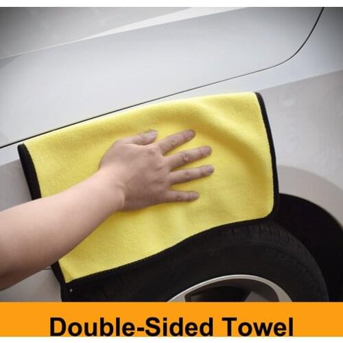 TAJIAN 30x40CM Car Wash Microfiber Towel Car Cleaning Drying Cloth Hemming Car Care Cloth Detailing Car Wash Towel For All Cars