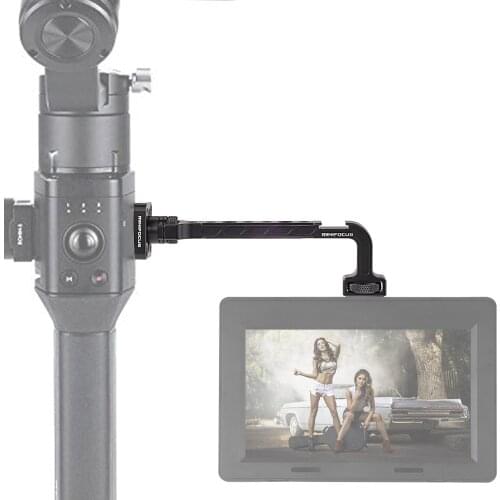 Ronin S SC Extension Bracket Monitor Arm With Cold Shoe Mount 1/4 for DJI Ronin S SC Mounting Monitor LED Video Light Microphone
