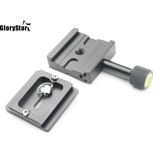 Universal QR Quick Release Plate Base Mount Support for DSLR Camera Monpod Tripod Slide Compatible with Arca SWISS Clamp
