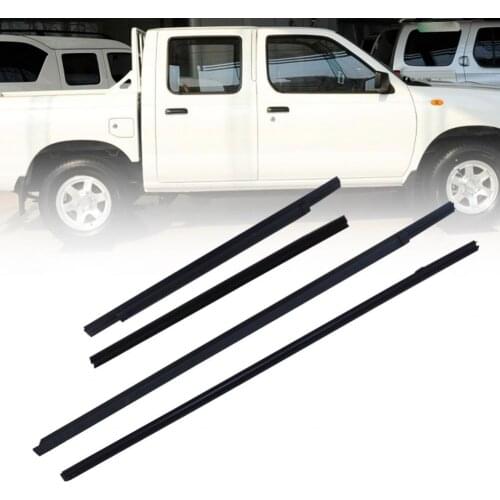 4Pcs Outer Window Glass Seal Belt Rubber Weatherstrip Moulding Trim for Nissan D22 Car Auto Replacement Parts