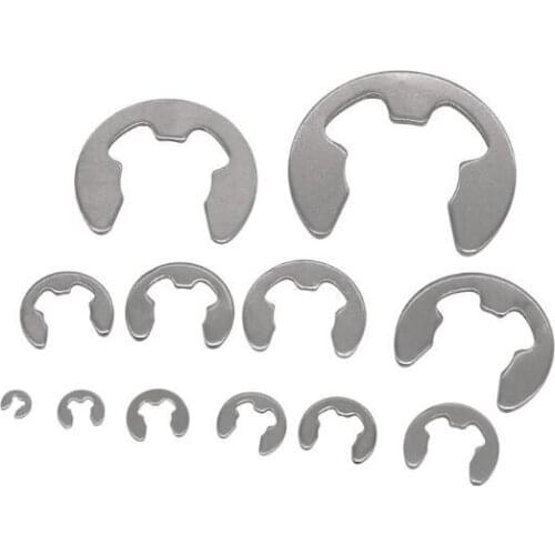 1.2mm-16mm diameter external circlip retaining ring e type circlip remover small washer snap buckle stainless steel