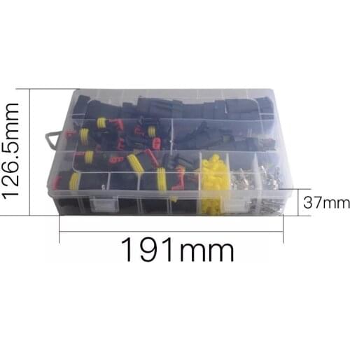 Cover box 1/2/3/4Pin Waterproof Connectors Car Electrical Wire Connector Plug Electrical Wire Cable Car Auto Truck Wire Harness