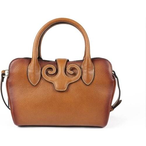 Women Handbag Genuine Leather Handmade Bag,Vintage Top Tote Shoulder Bags Handbag Crossbody Bags 2021 Fashine New Style