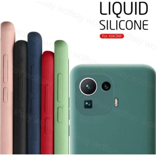Liquid Silicone Bumper For Xiaomi Mi 11 Pro Case For Xiaomi Mi 11 Pro Cover Shockproof Protetcive Bumper For Xiaomi Mi 11 Pro