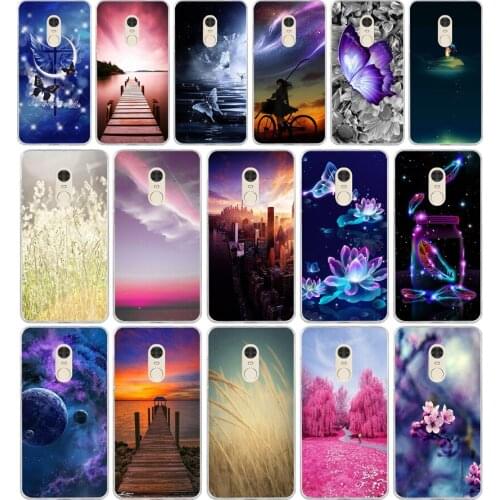 03AA A dreamy color scheme gift Soft Silicone Tpu Cover phone Case for Xiaomi Redmi 4A 4x Note 4 4x case