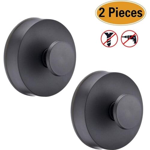 2 / 5 Pcs 2.5x2.5x1.4 inch Bathroom Towel Hooks, Clothes Hooks,Suction Cup Shower Hooks Wall Hook Holder (Suction Cup Hook)