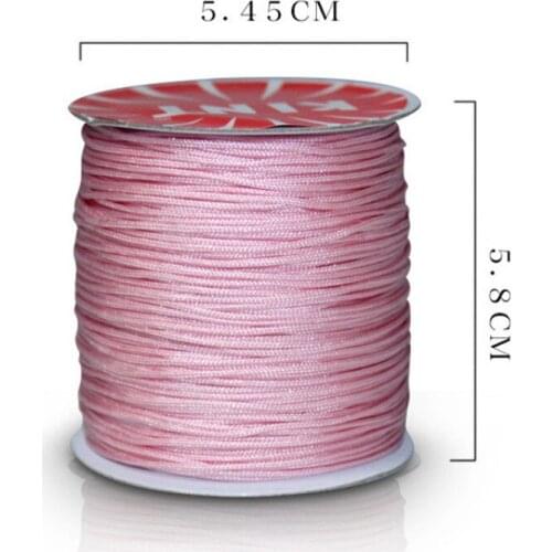 2020 explosion models Taiwan jade line A line 1.0mm jade necklace woven rope DIY China knot line 80 meters multicolor