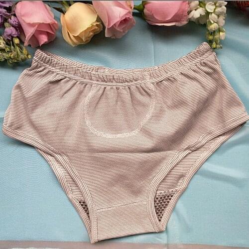 3pcs XXL Tian benjian 6-way Tongmai underpants middle aged magnetic therapy triangle underpants middle waist mens and womens e