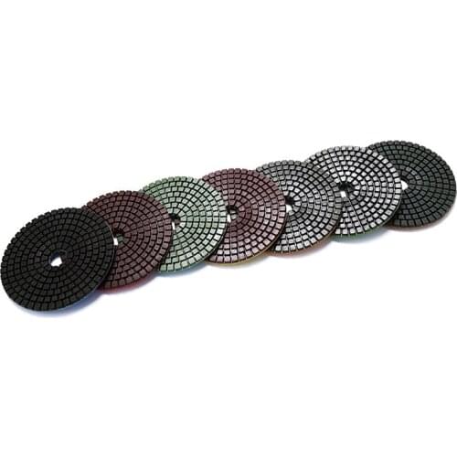 4 Inch Wet Diamond Soft Polishing Pad For Ceramic Tiles Marble And Stone Resin