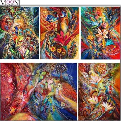 5D animal painting diamond DIY embroidery craft diamond painting peacock pattern mosaic square full rhinestone decoration home