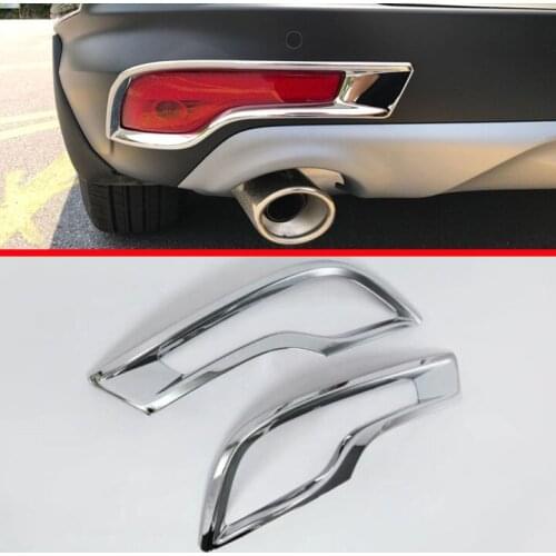 ABS Chrome Rear Fog Light Lamp Cover Trim Molding Bezel Garnish For Honda CR-V CRV 2017 2018