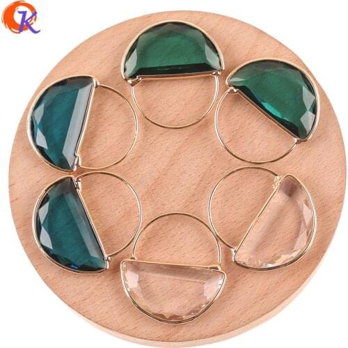Cordial Design 30Pcs 31*33MM Jewelry Accessories/Crystal Glass Charms/Hand Made/DIY Making/Round Shape/Pendant/Earring Findings