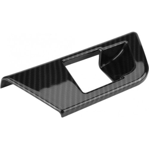 Carbon Fiber Car Interior P Button Electronic Handbrake Frame Cover Trim for Alfa Romeo Giulia 2016 2017 2018 Car Accessories