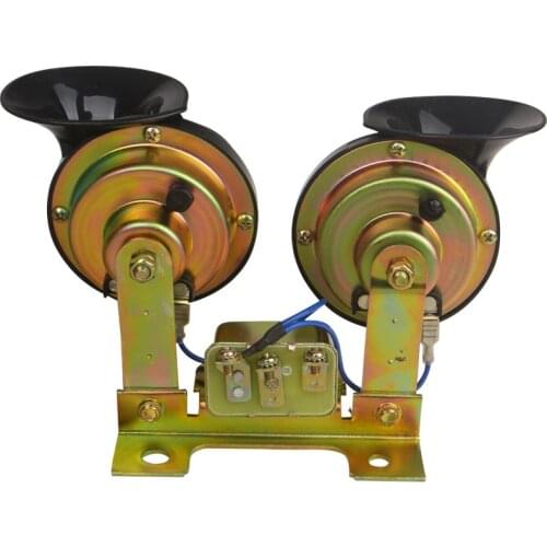 Car snail horn 12V waterproof super sound whistle with bracket relay 24V truck horn sound level 110db