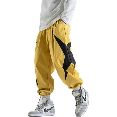 2021 Fashion Men Jeans Pants Loose Multi Pockets Denim Cargo Pants Streetwear Hip Hop Harem Baggy Trousers