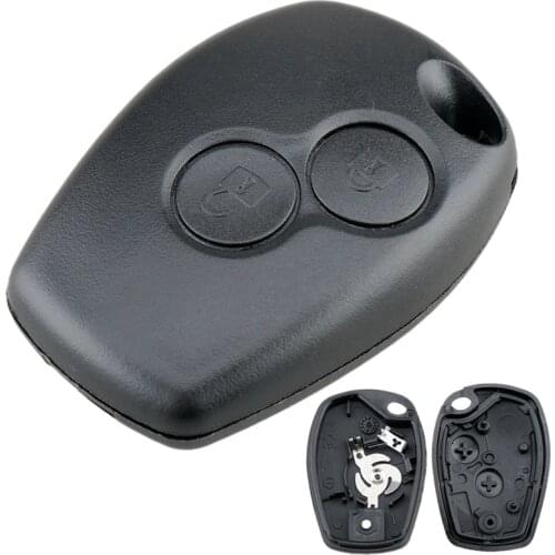 2 Buttons Car Keyless Key Fob Case Shell Replacement Remote Cover Fits for Twingo Kangoo 2/Renault Dacia Modus Clio 3