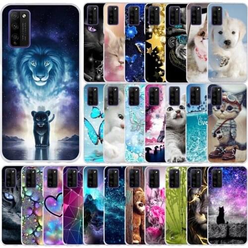 Phone Case For Huawei Honor 30 Lite Case Back Cute Cartoon Soft TPU Capa Funda Cover For Honor 30 Lite Case Back Cover Etui Capa