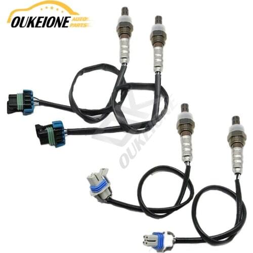 4pcs O2 Oxygen Sensor 4Wires Upstream Downstream for 2003 2004 2005 2006 GMC Yukon 6.0L Front Rear 234-4669 234-4651 Auto Parts