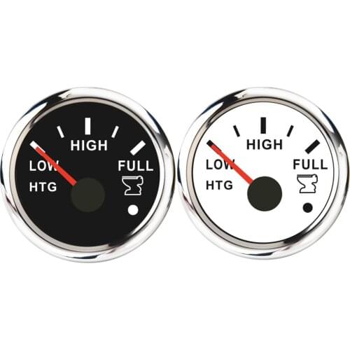 52MM Gauge HTG Sewage Level Gauge Low High Full Waterproof Boat Sewage Level Meter Marine Holding Tank Level Gauge 0-190ohm