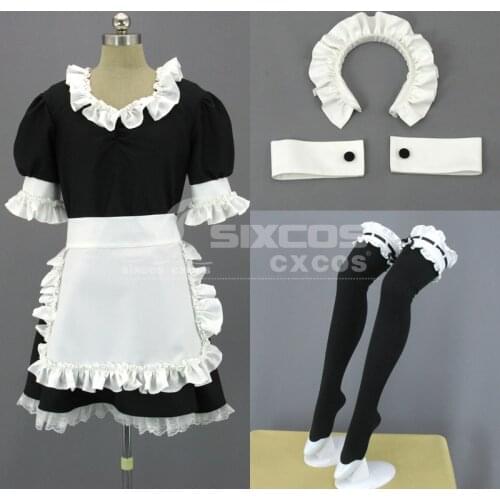 Hot Game Fate/Zero Altria Pendragon Cosplay Costume Saber Cute Maid Outfit Full Set Female Role Play Clothing Custom-Make Any