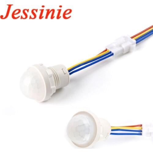 Mini Closet PIR Sensor Detector Smart Switch 110V 220V LED PIR Infrared Motion Sensor Detection Automatic Sensor Light Switch