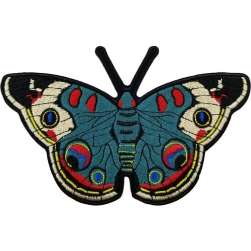 Butterflies Beautiful Patches Embroidered Iron on animal logo Custom kids girls DIY Patch Eco-Friendly chest size Mini for child