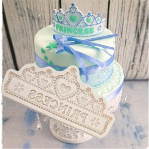 Luyou 1Pcs Heart Crown Shape Silicone Cake Mold Christmas Mold Decorating Fondant Mold Handmade Cake Decoration Tools FM1250