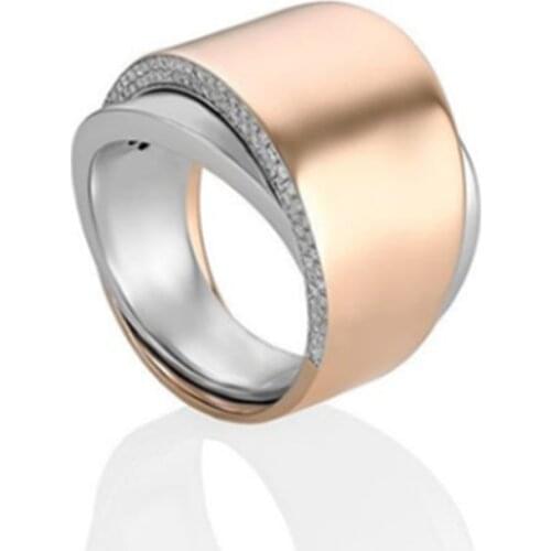 Fashion New Ladies Zircon Ring Simple Geometric Modern Jewelry For Women Party Gift Luxury Wedding Ring