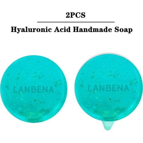 Hyaluronic Acid Handmade Soap Refreshing Moisturizing Acne Treatment Repair Skin Whitening Anti-Aging Wrinkle Facial Treatment