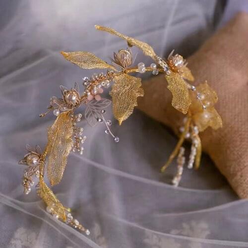 Fabulous Baroque Brides Hairbands with Earring Pearls Headbands Barrettes Tiaras Wedding Hair Accessory Evening Headpieces