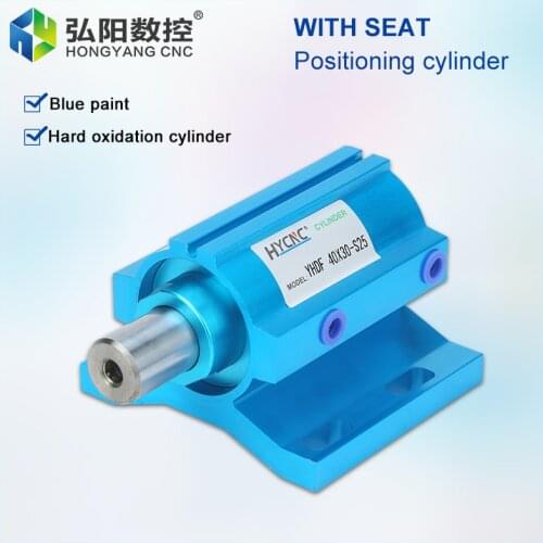 Positioning cylinder, automatic up and down cutting machine, aircraft cylinder stroke 3/10/25 mm, pneumatic components with seat