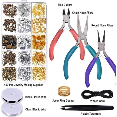 Jewelry Making Supplies, Ear Hook Lap, Lobster Clasp ,jump Ring Opener,Accessories DIY Tools Kits, Bracelet Buckle Material DIY