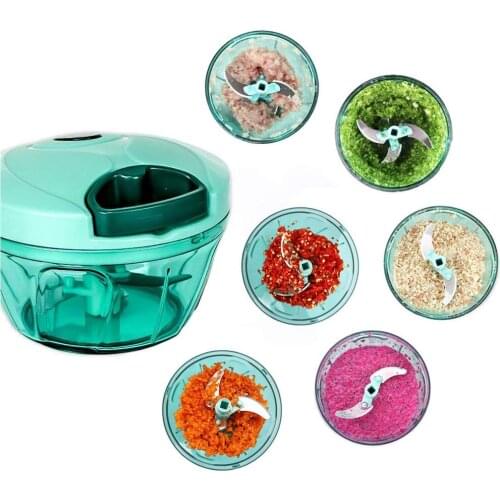 Manual Food Chopper Mini Mincer Slicer Pull String Manual Processor For Vegetables Fruits Salad Onions Cutter Chopper